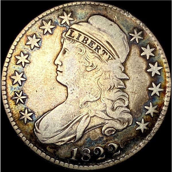 1822 Capped Bust Half Dollar LIGHTLY CIRCULATED
