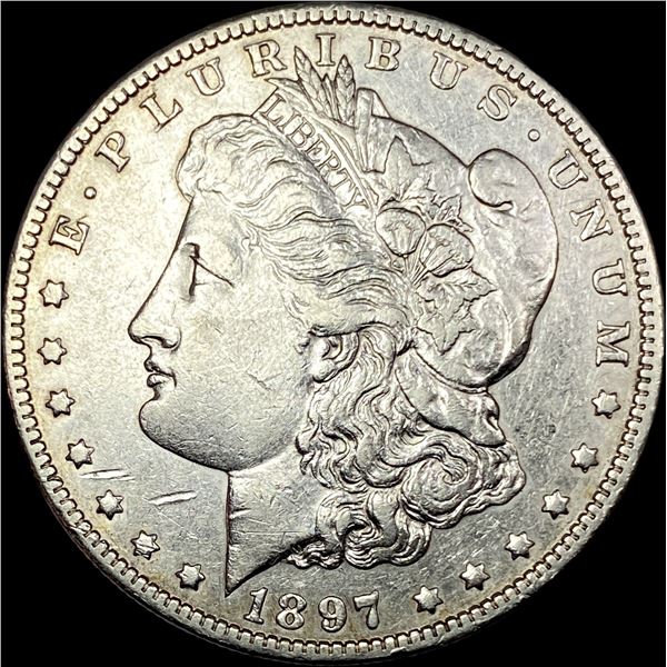 1897 Silver Morgan Dollar CLOSELY UNCIRCULATED