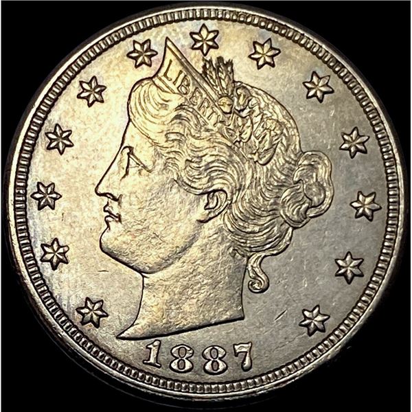 1887 Liberty Head Nickel CLOSELY UNCIRCULATED