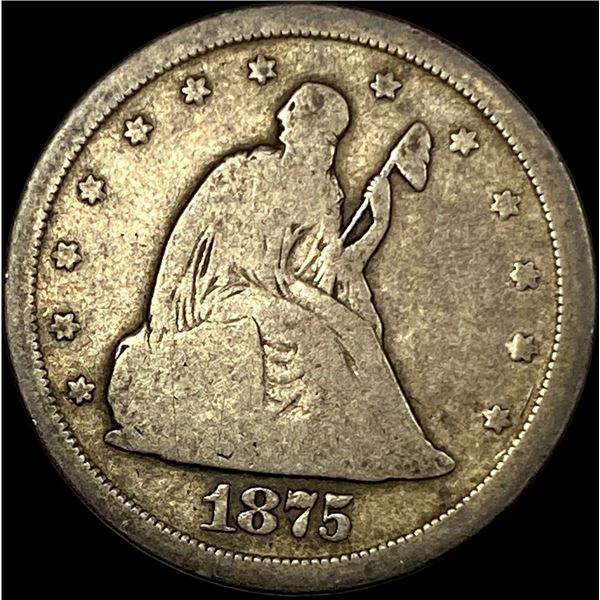1875 Twenty Cent Piece NICELY CIRCULATED