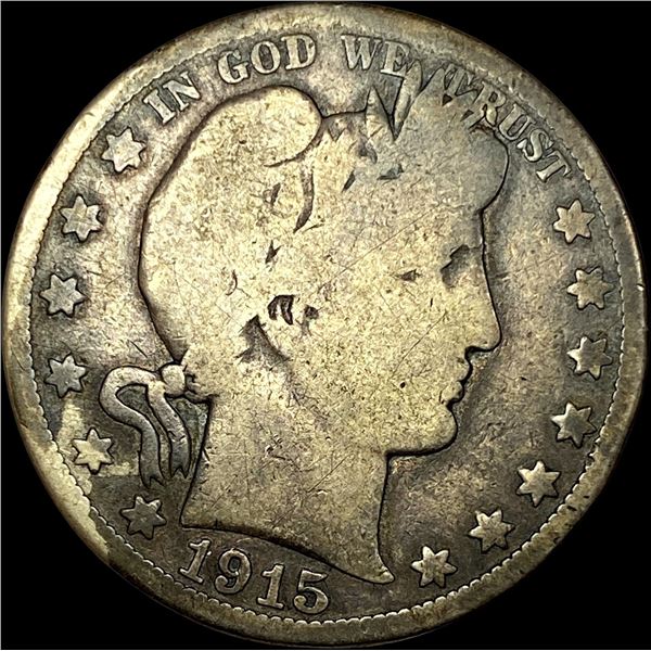1915 Barber Half Dollar NICELY CIRCULATED