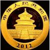 Image 2 : 2012 1/10oz Gold 50 Yuan Panda GEM PROOF