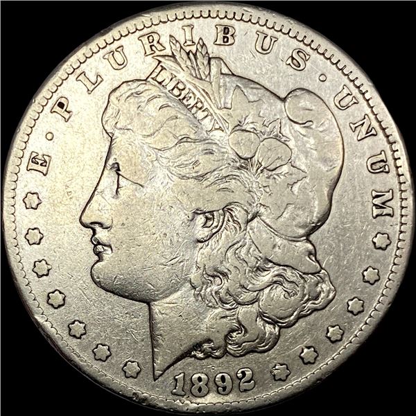 1892-CC Silver Morgan Dollar LIGHTLY CIRCULATED