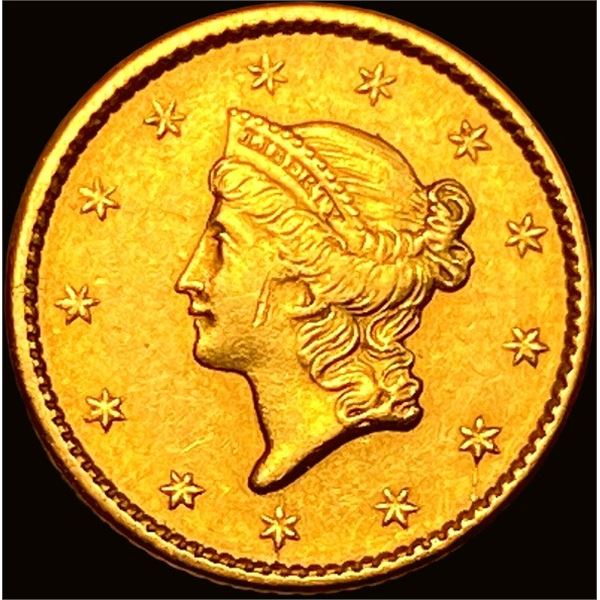 1850 Gold $1 Type 1 CLOSELY UNCIRCULATED