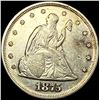Image 1 : 1875 Silver Twenty Cents Piece CLOSELY UNCIRCULATED