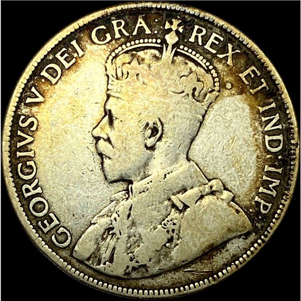 1919 Canada Silver 50 Cents LIGHTLY CIRCULATED
