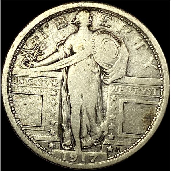 1917 Type 1 Standing Liberty Quarter NICELY CIRCULATED