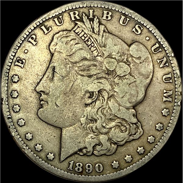1890-CC Silver Morgan Dollar LIGHTLY CIRCULATED
