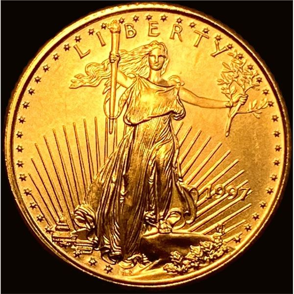 1997 1/10 oz Gold American Eagle $5 SUPERB GEM BU