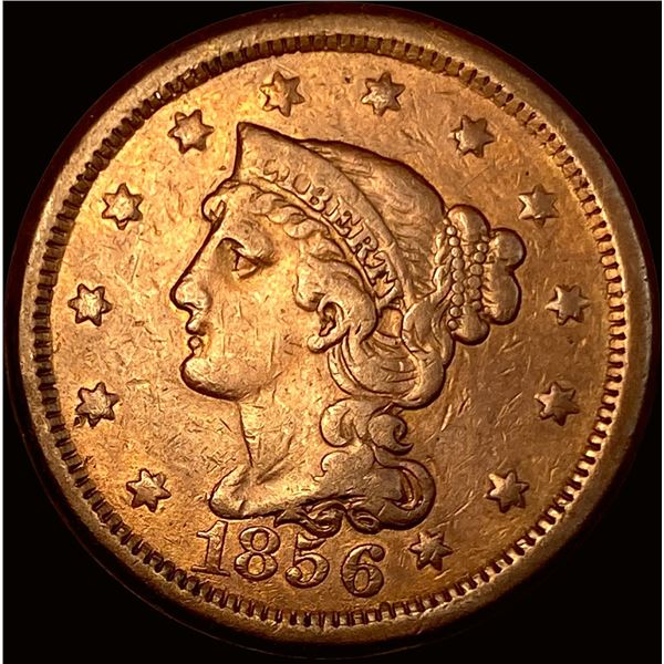 1856 Braided Hair Large Cent LIGHTLY CIRCULATED