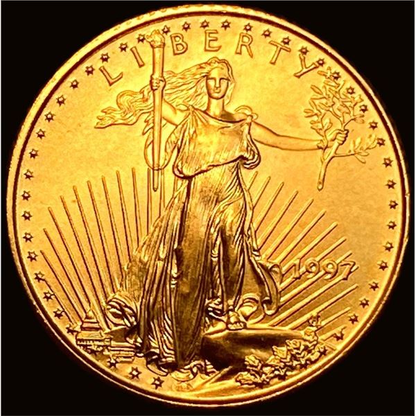 1997 1/10 oz Gold American Eagle $5 SUPERB GEM BU