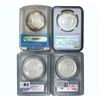 Image 2 : 1879-1883 GEM BU Morgan Silver Dollar [4 Coins] NGC/ANACS/PCGS MS62/63