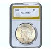 Image 1 : 1935 Silver Peace Dollar PGA MS63+
