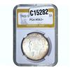 1922-S Silver Peace Dollar PGA MS63+
