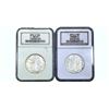 Image 1 : 1942-1945 GEM BU Walking Lib Half Dollar[2 Coins] NGC MS65