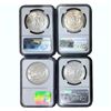 Image 2 : 1896-1904 GEM BU Morgan Silver Dollar[4 Coins] NGC MS63/64