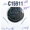 Image 1 : 1748 Russian Empire Copper 1/2 Kopek