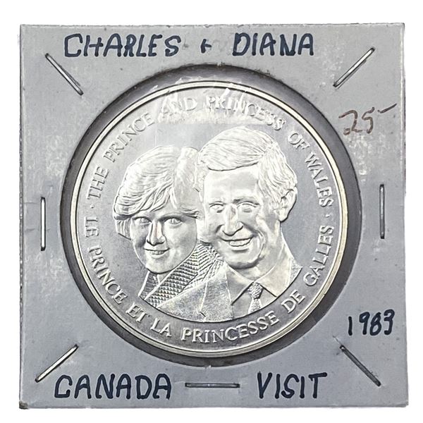 1983 Canada Silver Dollar Charles & Diana MS