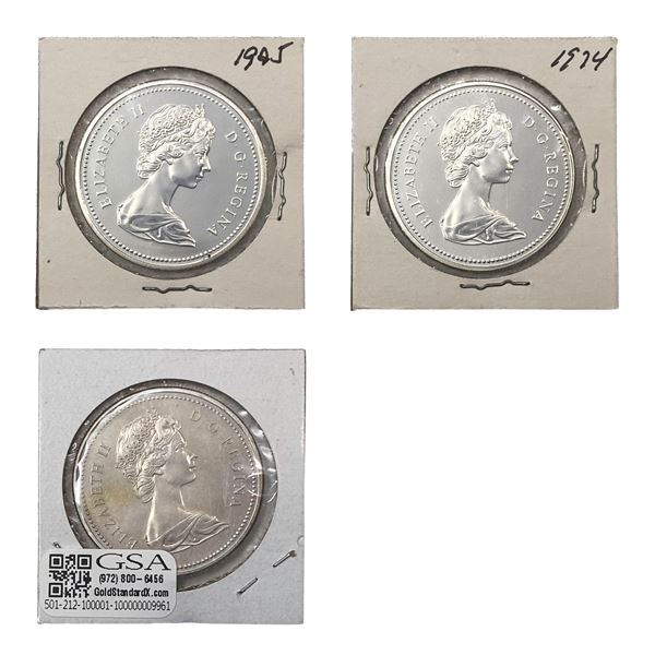 Various Dates Canada Silver Dollar MS