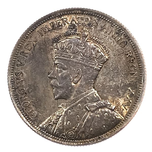 1935 Canada Silver Dollar George V AU+