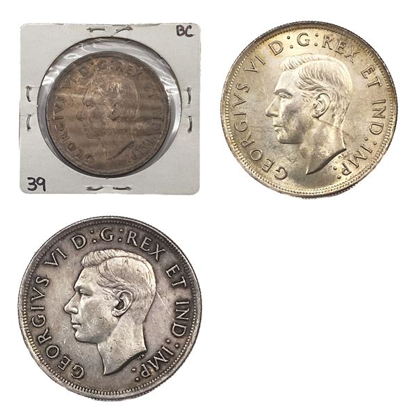 1939 Canada Silver Dollar Royal Visit AU