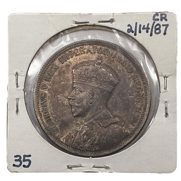 1935 Canada Silver Dollar George VI AU