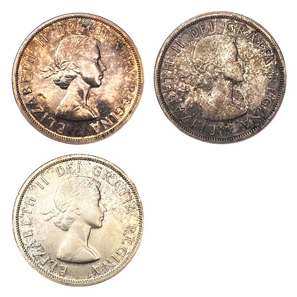 1958 Canada Silver Totem Dollar AU+