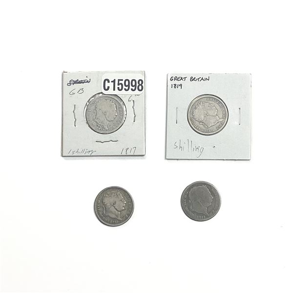 Various Dates Various Silver Coins VF