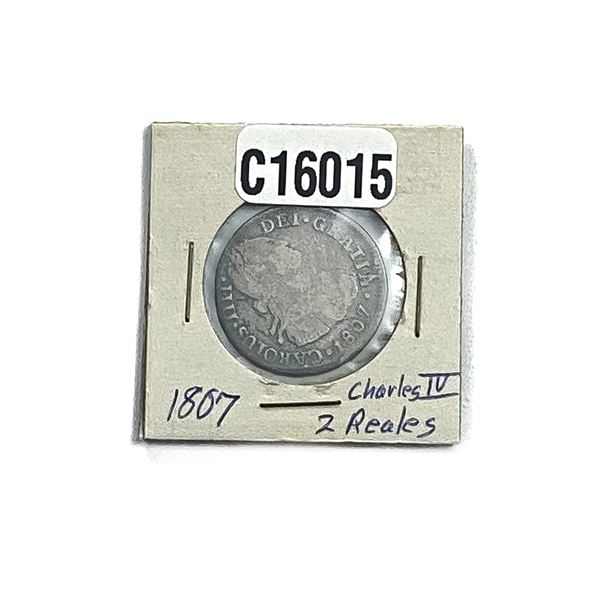 1807 Silver Spain 2 Reales VF