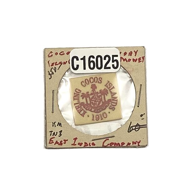 1910 Cocos Island 25 Cents AU