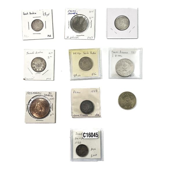Various Dates Misc. Silver Copper World Lot VF