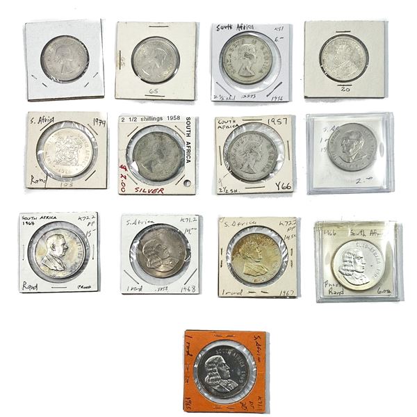 Various Dates Silver South Africa Lot MS