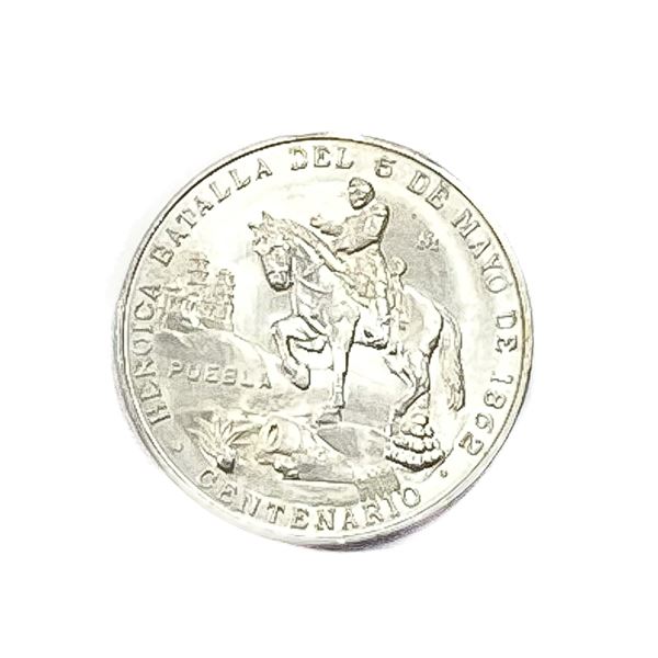 (1962) Silver Mexico Medal Grove -800 a GEM BU