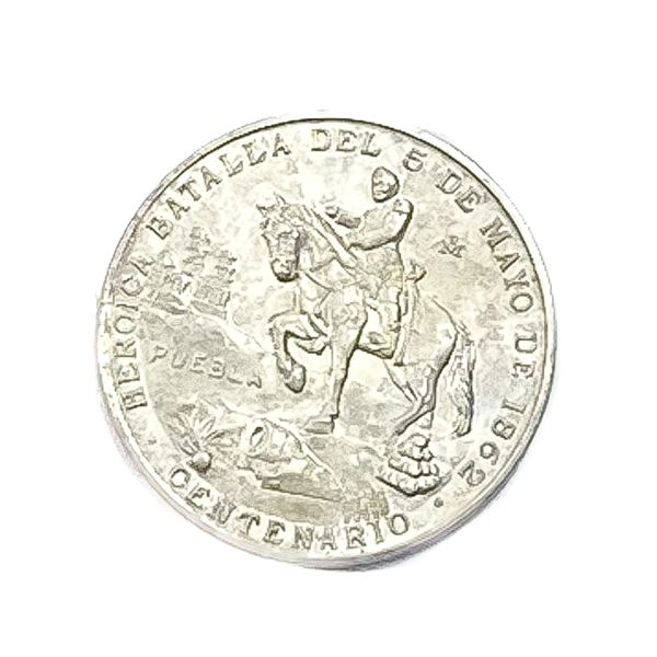 (1962) Silver Mexico Medal Grove -800 a GEM BU