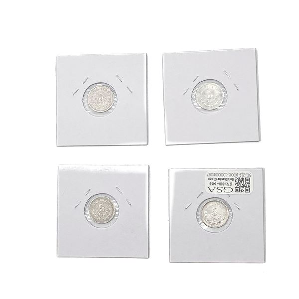 Various Dates Silver Mexico 5 Centavos HIGH GRADE