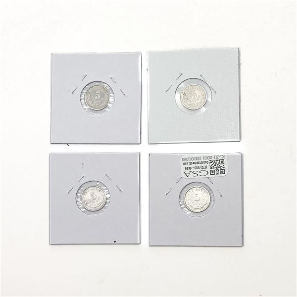 Various Dates Silver Mexico 5 Centavos HIGH GRADE