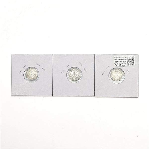 Various Dates Silver Mexico 5 Centavos HIGH GRADE