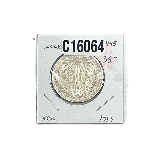 1913-M Silver Mexico Peso MS