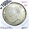 Image 1 : 1847 Silver Netherlands 2 1/2 Gulden XF