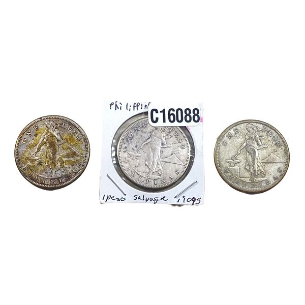Various Dates Silver USA Philippines 1 Peso HIGH GRADE