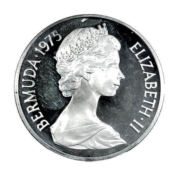 1975 Silver Bermuda 25 Dollars 1.4483asw PF