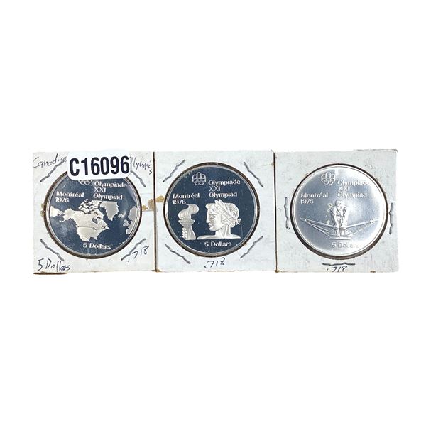 1976 Silver Canada Olympic $5 MS
