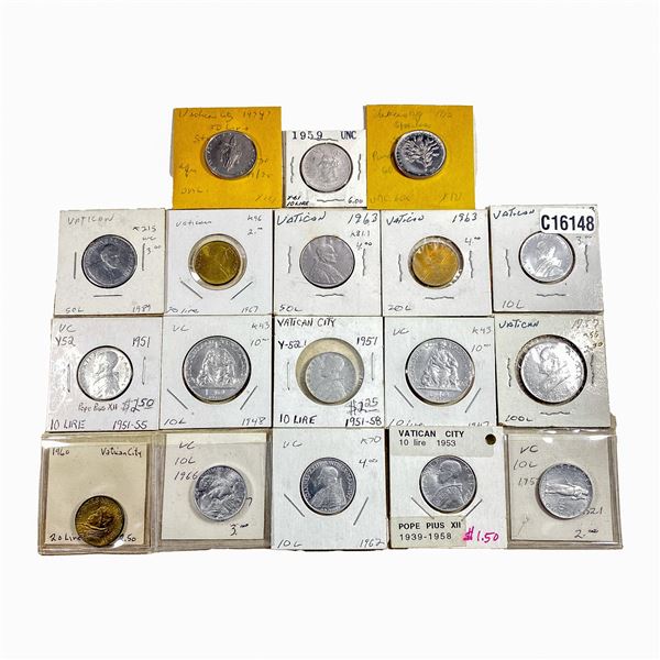 Various Dates Papal States Vodican City Type Coins HIGH GRADE