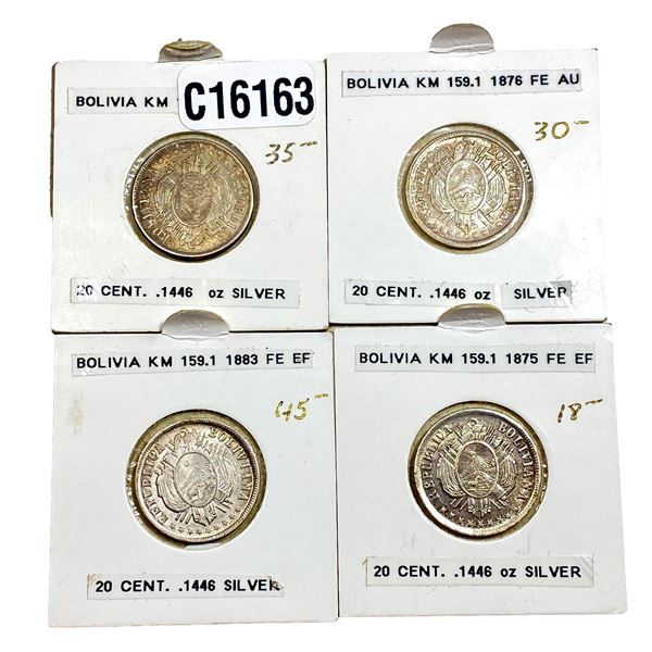 Various Dates Various Silver Coins XF