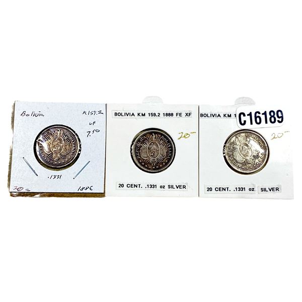 Various Dates Various Silver Coins VF