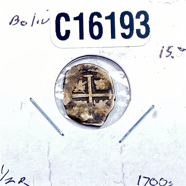 1700s Silver Bolivia 1/2R Fine