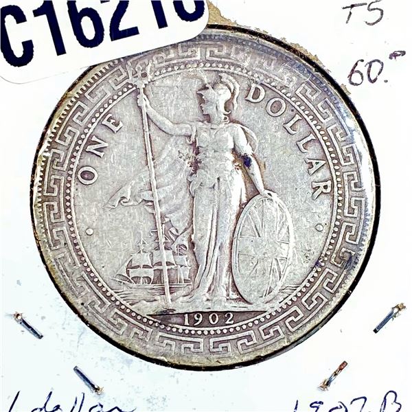 1902B Silver GB 1 Dollar VF