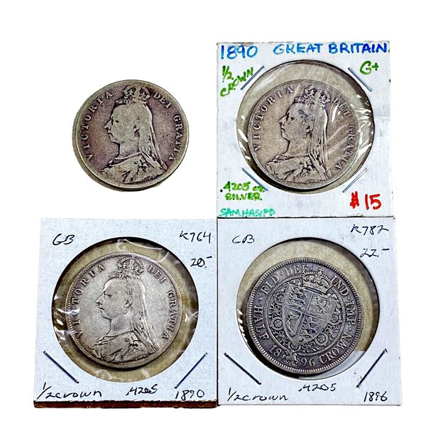 Various Dates Various Silver Coins Fine