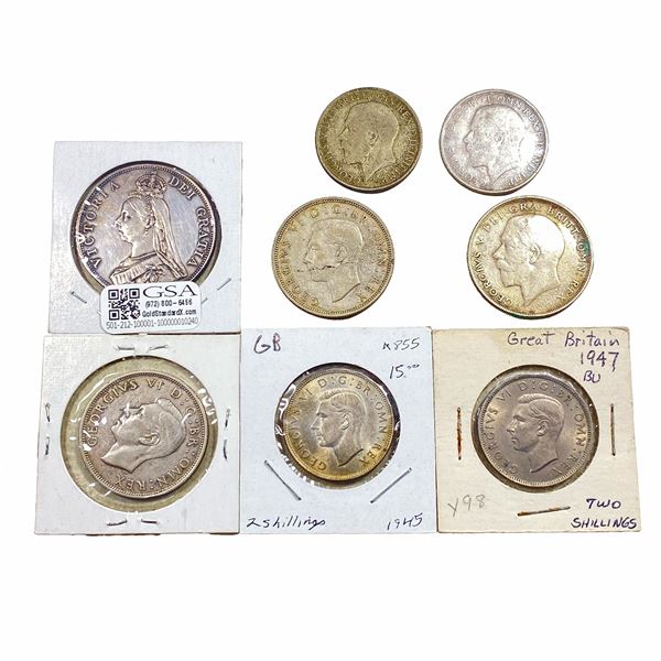 Various Dates Various Silver Coins VF
