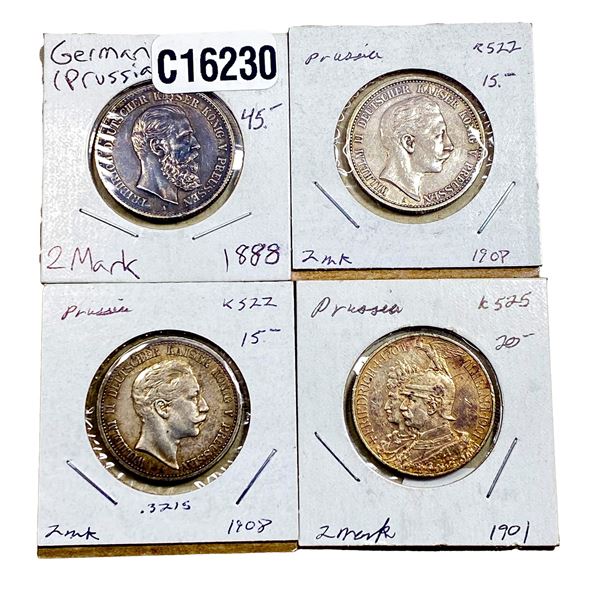 Various Dates Various Silver Coins XF